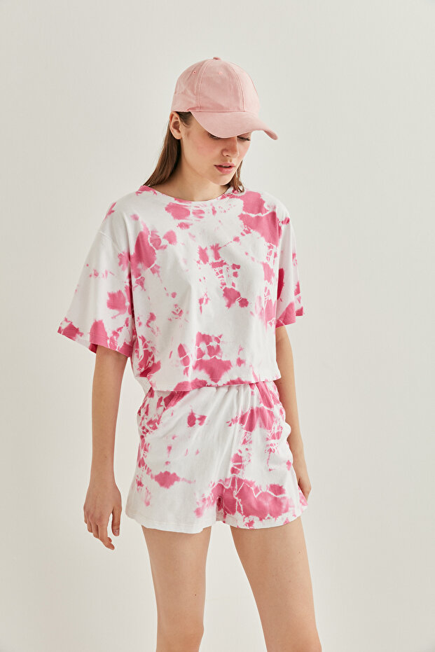 Batik Boyama Crop Tshirt - 3