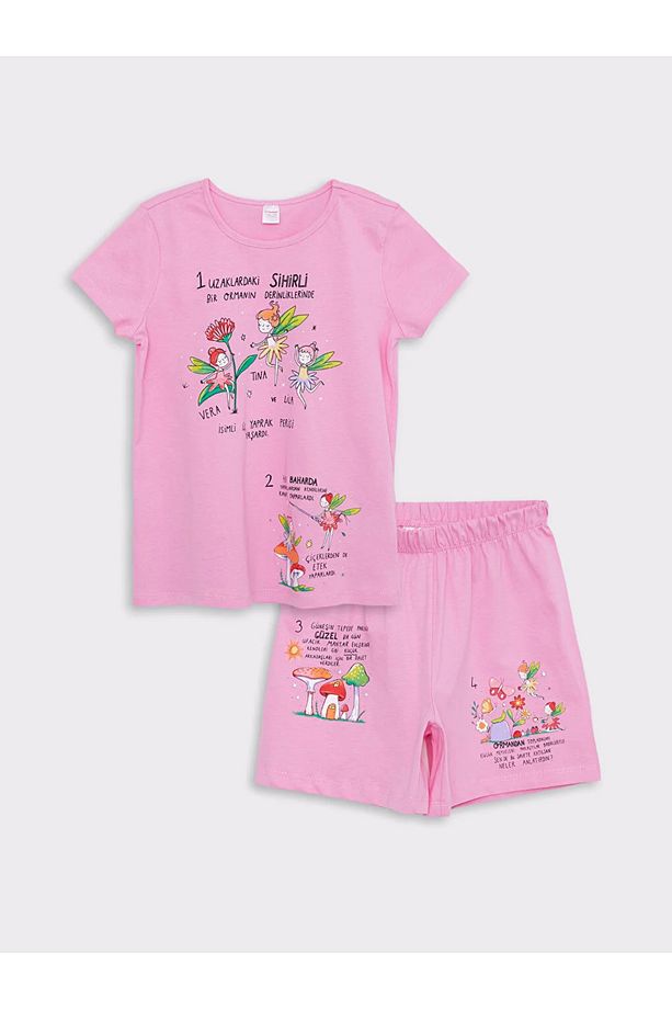 Kız Çocuk Şortlu Pijama Takımı - 4