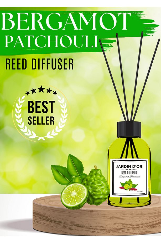 Bergamot Patchoulı Reed Dıffuser Çubuklu Oda Kokusu 110 Ml 8681529300295 - 1