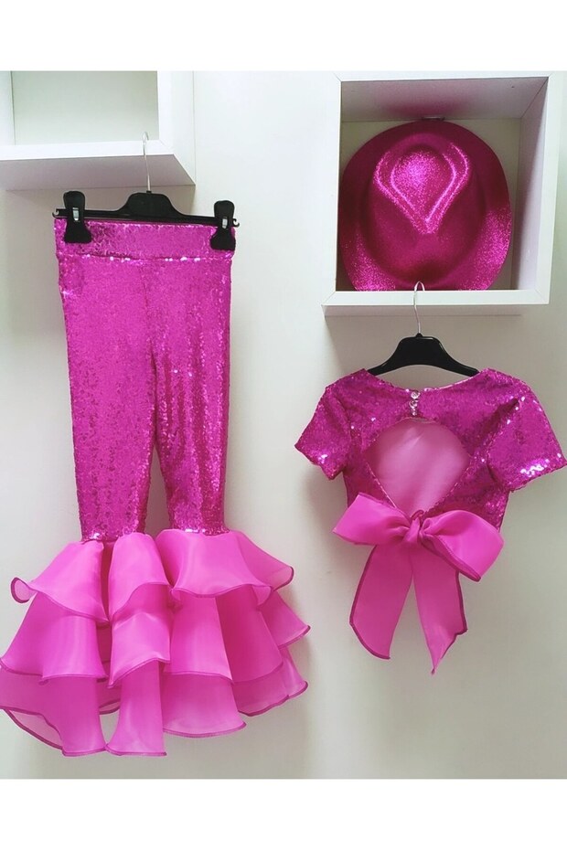 Fuşya İspanyol Abiye Takım - 2