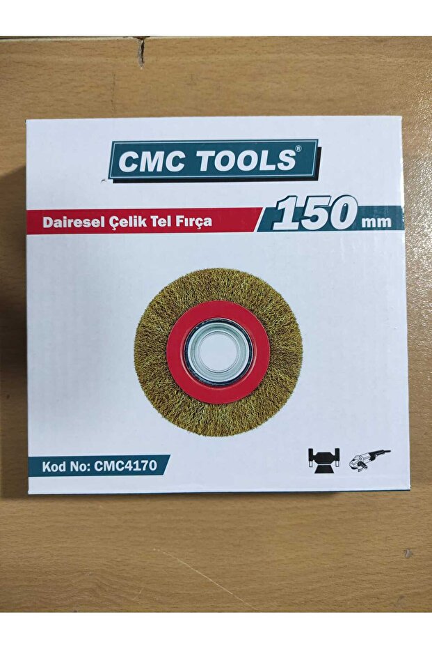 DAİRESEL ÇELİK TEL FIRÇA 150 MM KALİTELİ 1 ADET - 1