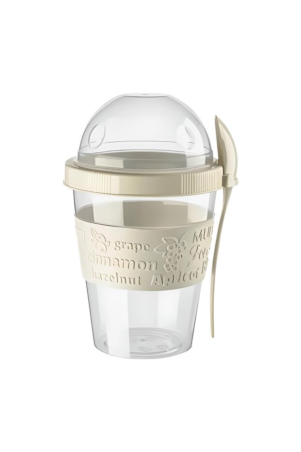 Take'N Go Fruit Muesli Granola Yogurt Container with Spoon, 600 ml