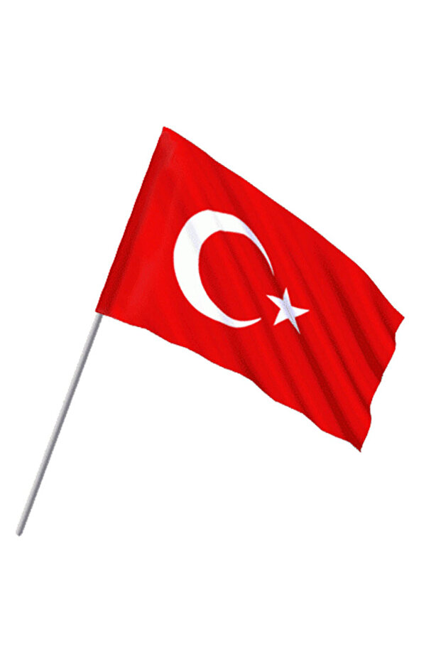 Turkish Flag Fabric with Handle 20x30 cm