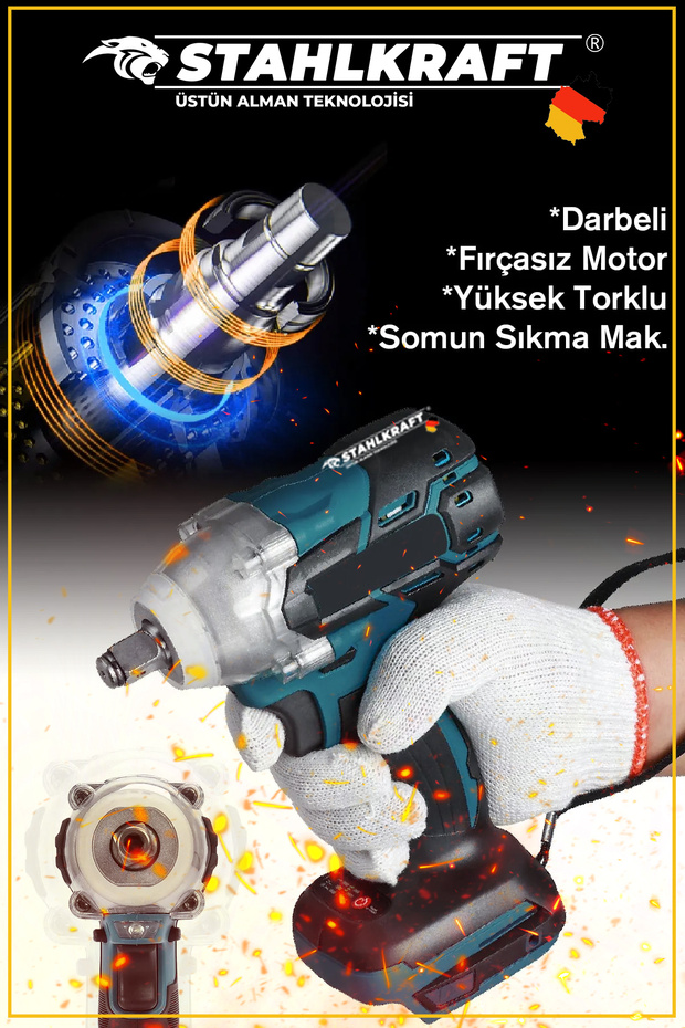 STH 9930 58 Vf İkili Ultra Set Şarjlı Taşlama Şarjlı Somun - 3