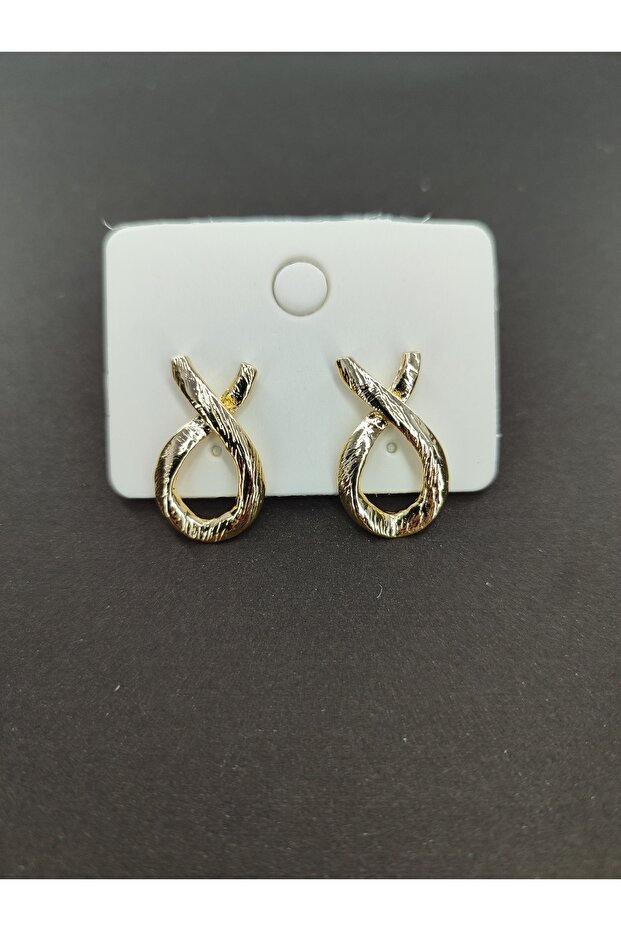 أقراط الشريط منقوشة - 2