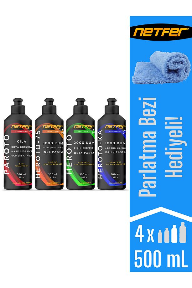 4'lü Pasta Cila Set - 4x500 ml - 1
