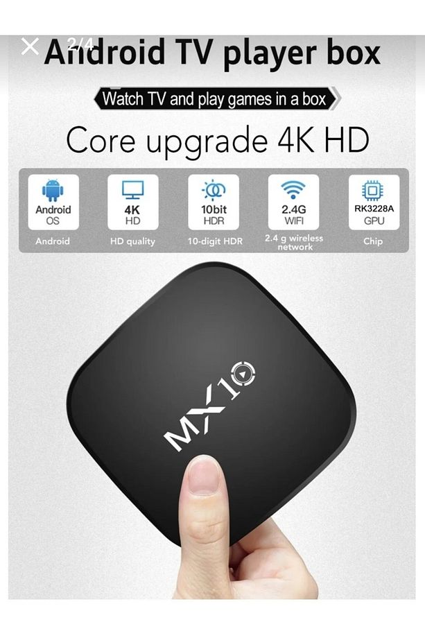 4k Ultra Hd Android Tv Box Mx10 Ram:1gb Rom:8gb Android Media Player - 2
