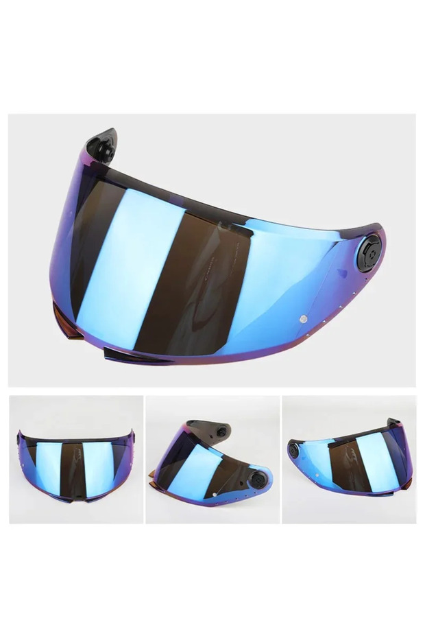 Mt Thunder 4 Sv Stinger 2 Mt-v-28b Uyumlu Kask Vizör (REVO MAVİ) - 1