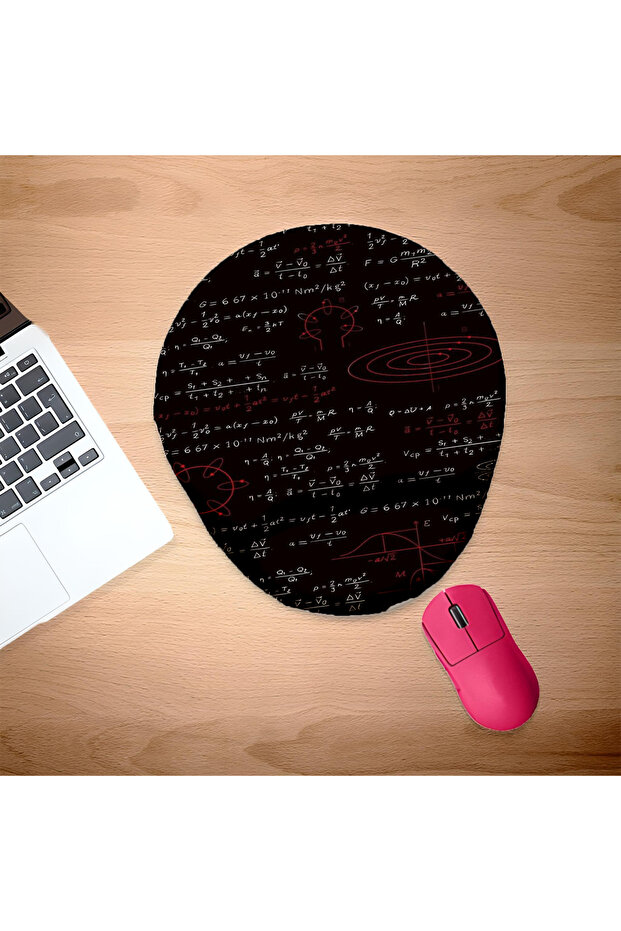 Math Transactions Pattern Wrist Supported Mouse Pad - 1