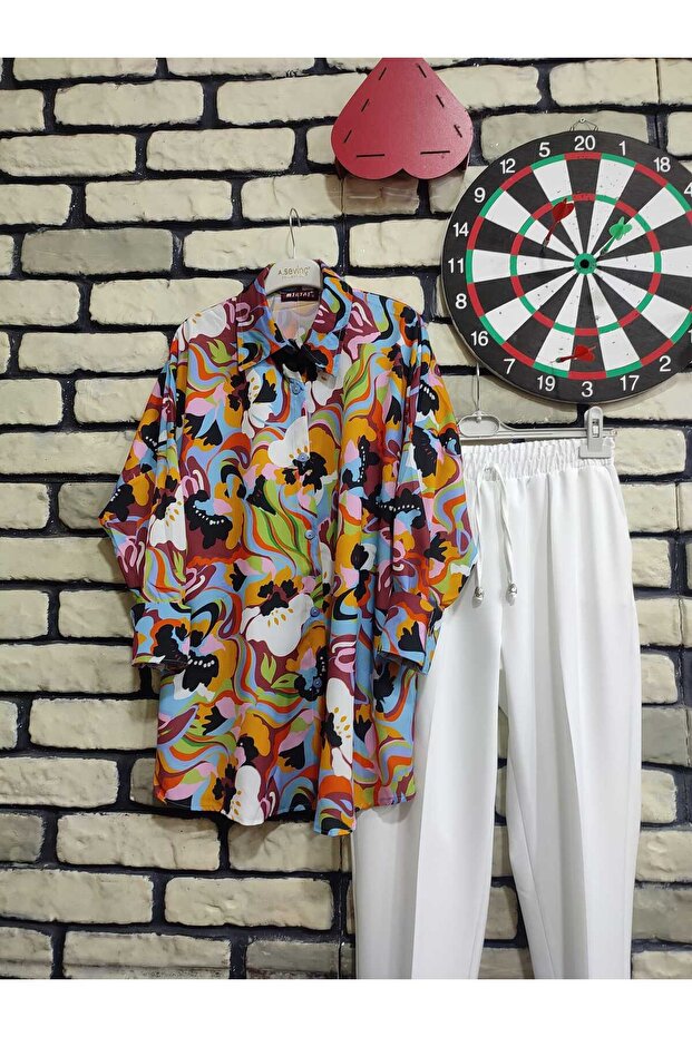 dijital baskılı gömlek - 2