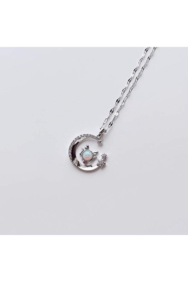 Deer Grey Steel Necklace | Steel Necklace
