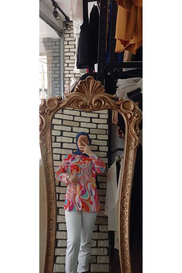 dijital baskılı gömlek - 4