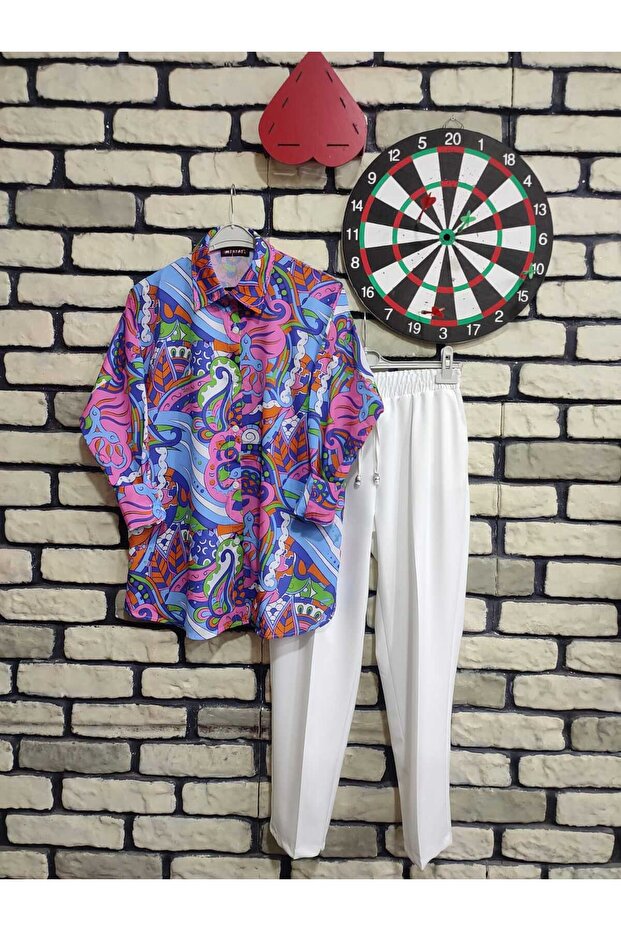 dijitak baskılı gömlek - 1