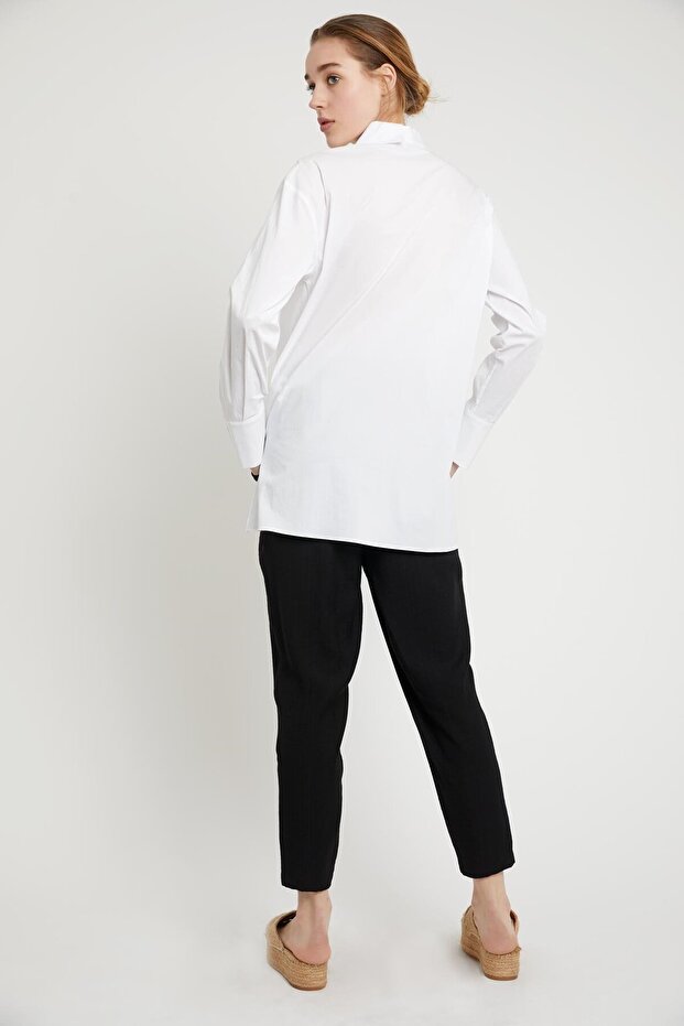 Yaka Detaylı Gömlek - 4