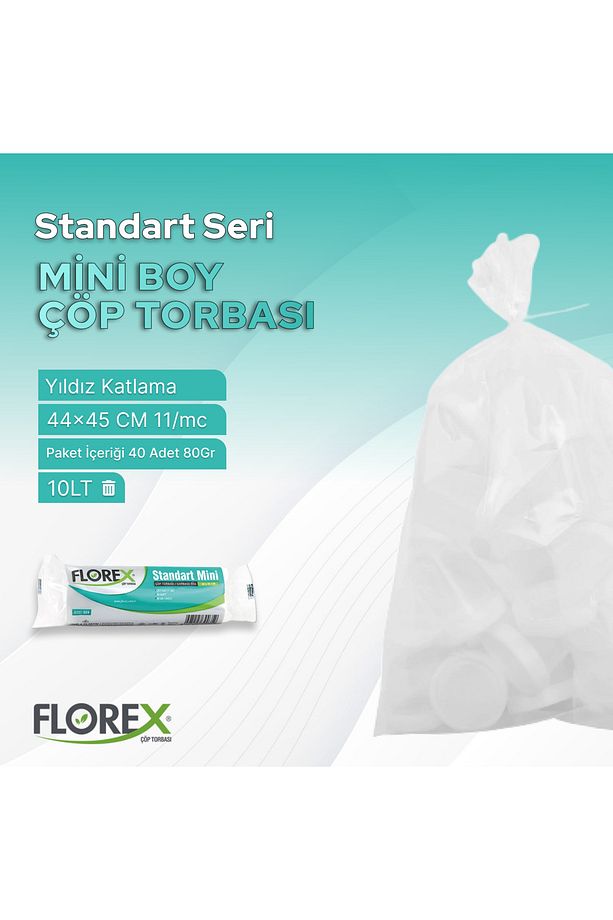 Standart Mini Boy Şeffaf Çöp Poşeti X 10 Rulo - 3