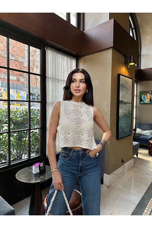 Pulover Pulover - Cravată laterală - 4