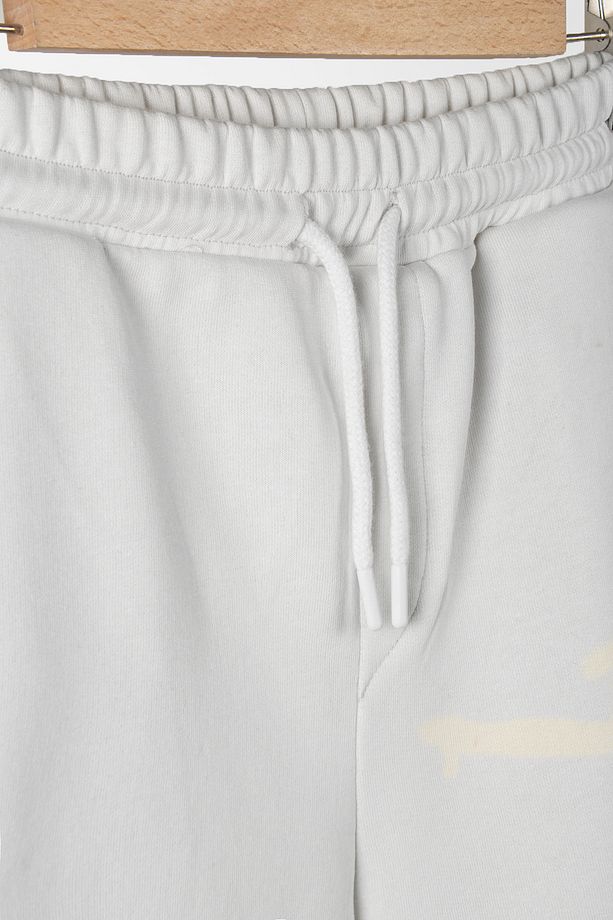 Erkek Beyaz Basic Regular Fit Şort & Bermuda - 2
