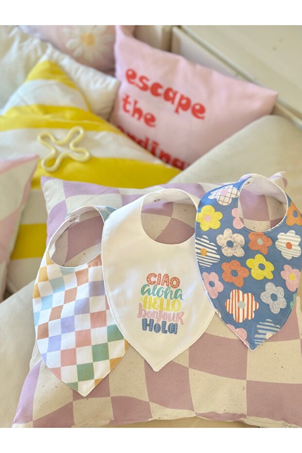 Mix&Match 3-Piece Organic Cotton Daisy Checkers