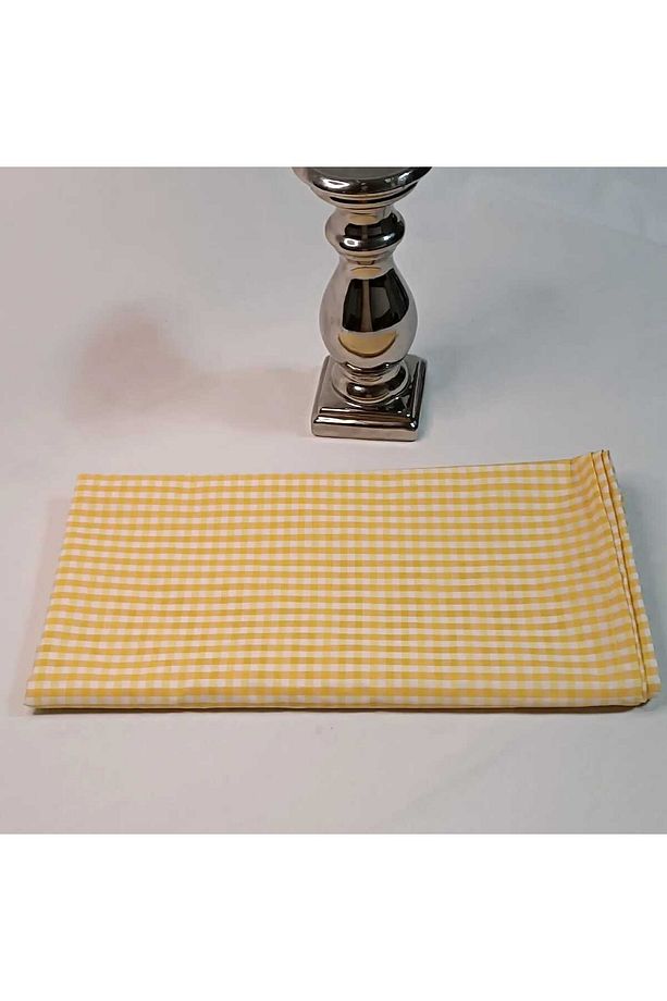 SARI PİTİ KARELİ MASA ÖRTÜSÜ - 4