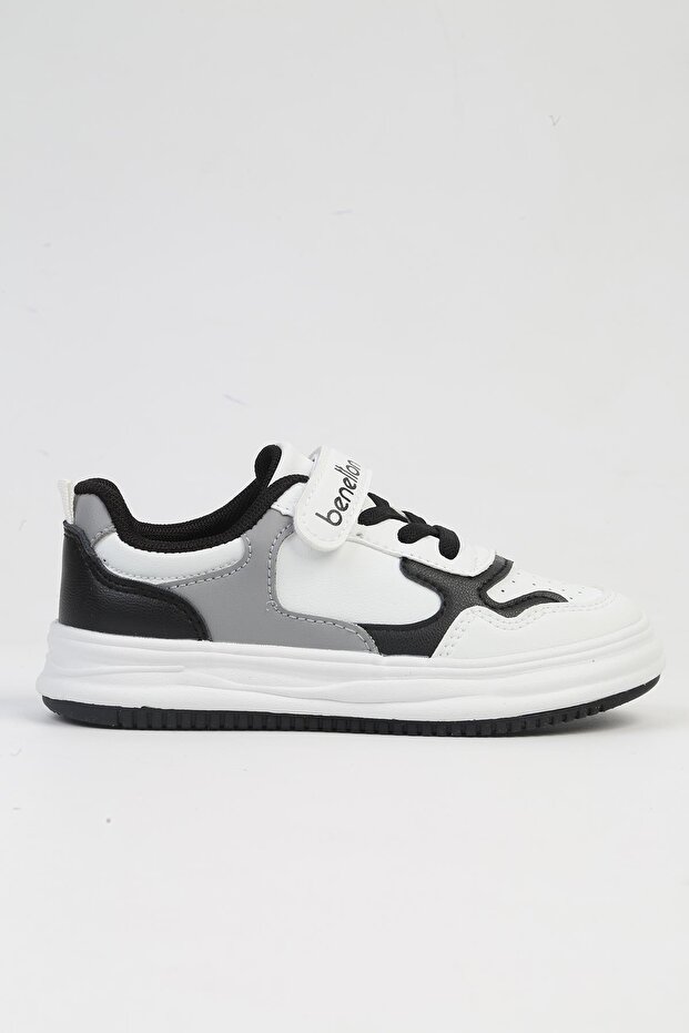 ® IMPORTED White Black Children's Sports Shoes BNI-10025