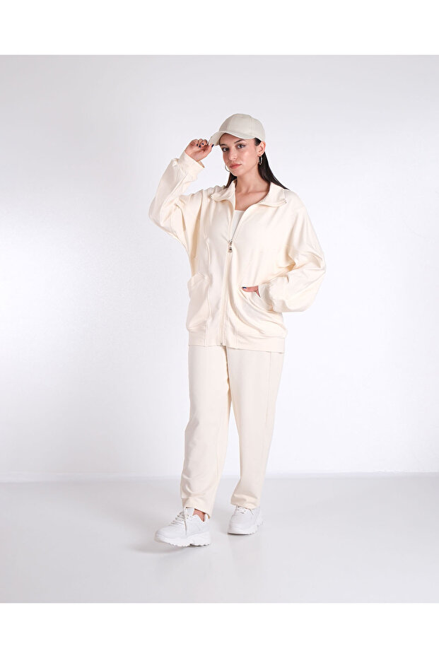 Fermuarlı Sweatshirt Takım - 3