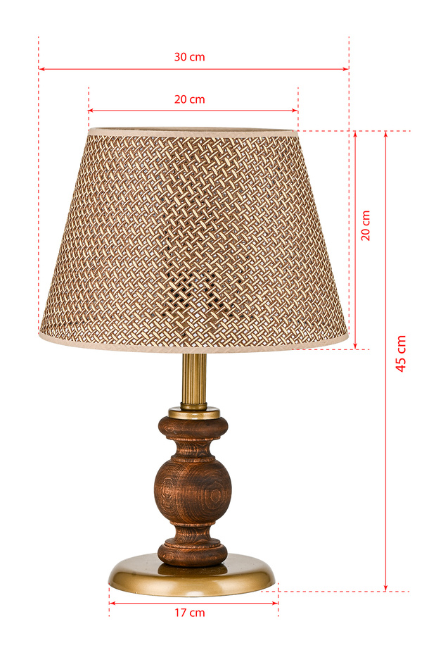 MİMBRE MASA LAMBASI ABAJUR ESKİTME - 3