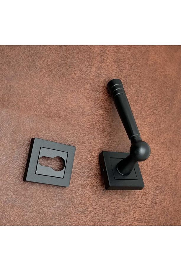 Osmanlı Handles Kare Rozetli Yale Çelik Kapı Kolu Sol Basar Tek Yön - 3