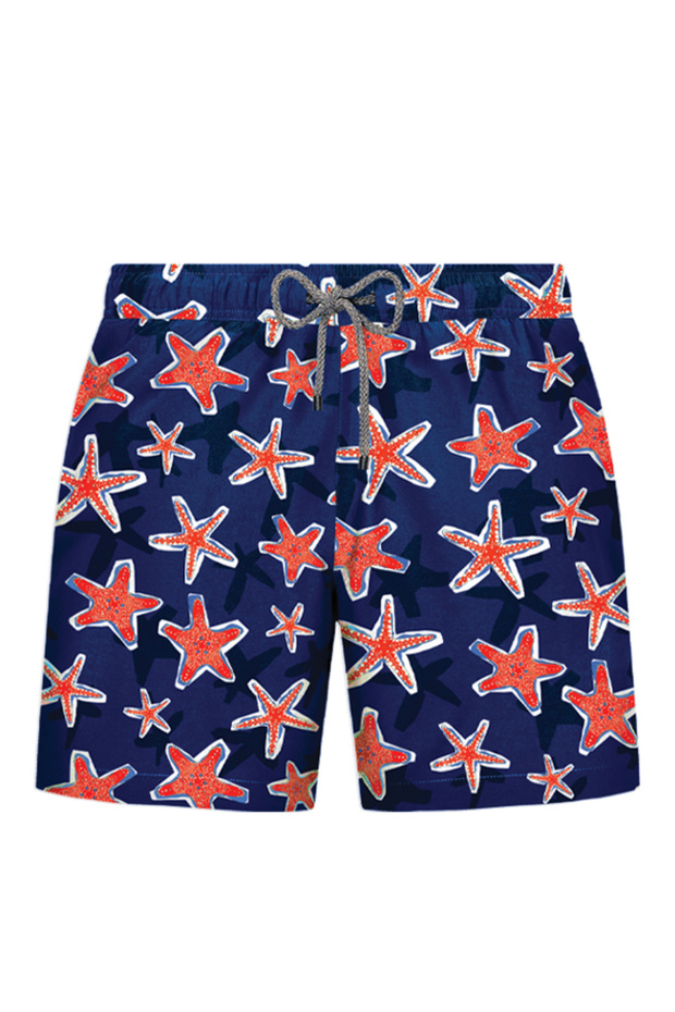 Printed Patterned Sea Shorts Gts Red
