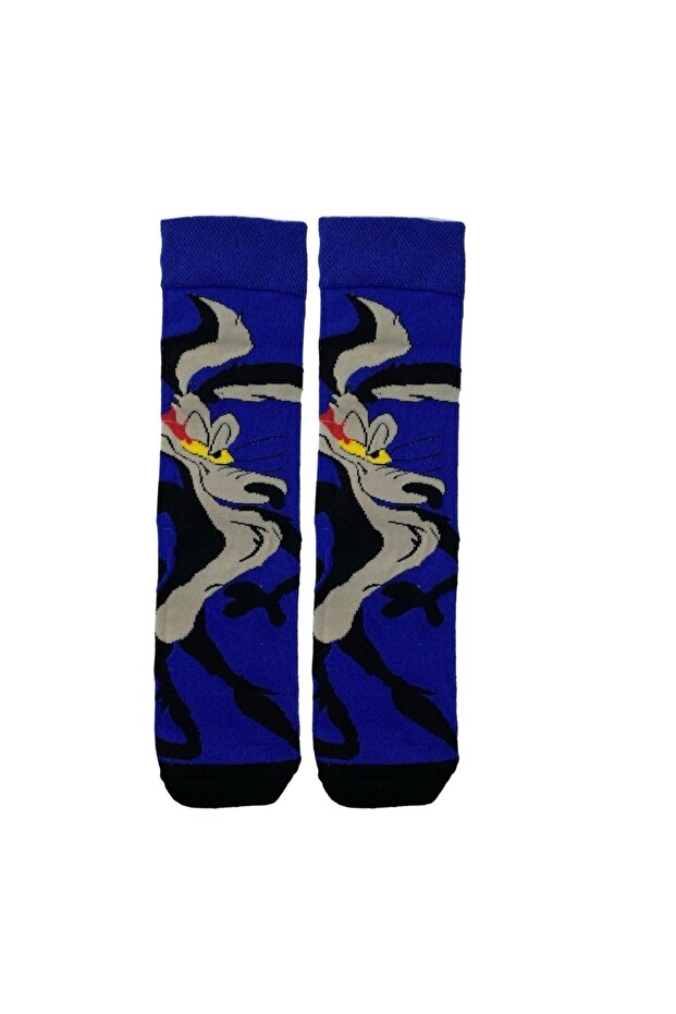 Patterned Character Colorful Socket Socks Çk22 - 1