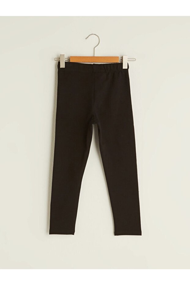 Girl's Black Long Tights