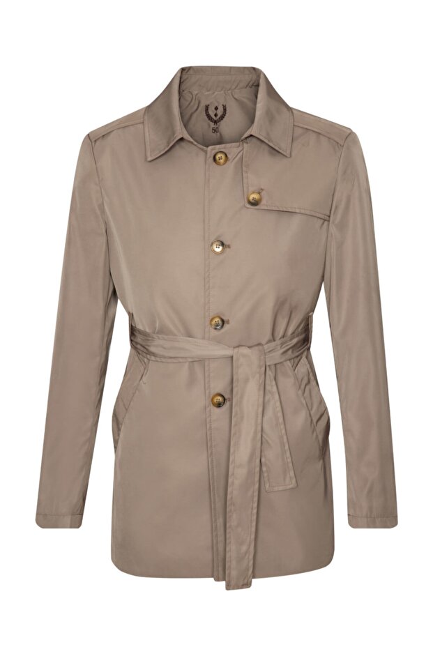 Erkek Bej Trençkot - 1