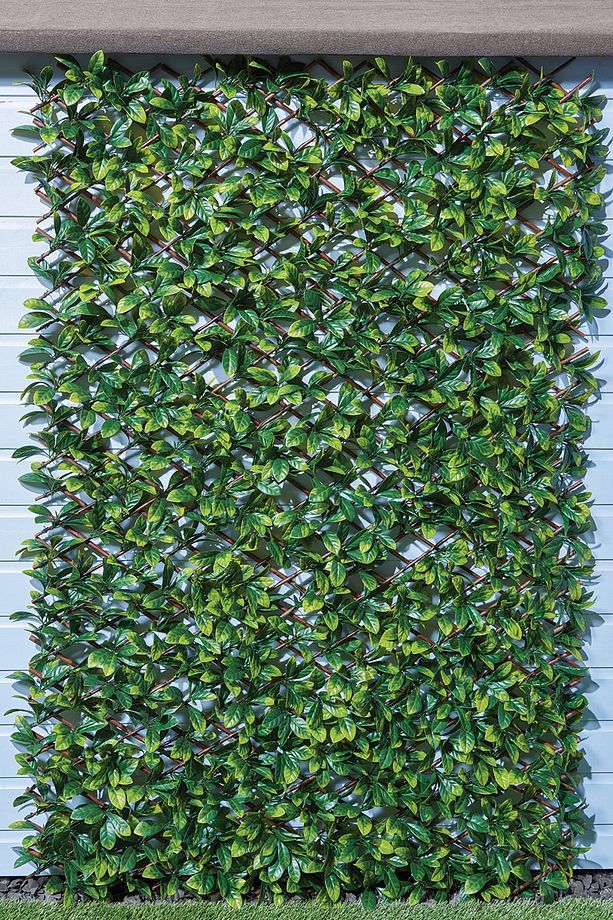 Katlanır Akordiyon Sık Yapraklı Bahçe Çiti Yapay Yapraklı Çit 1x2 Metre Koyu Yeşil Ad019 - 4