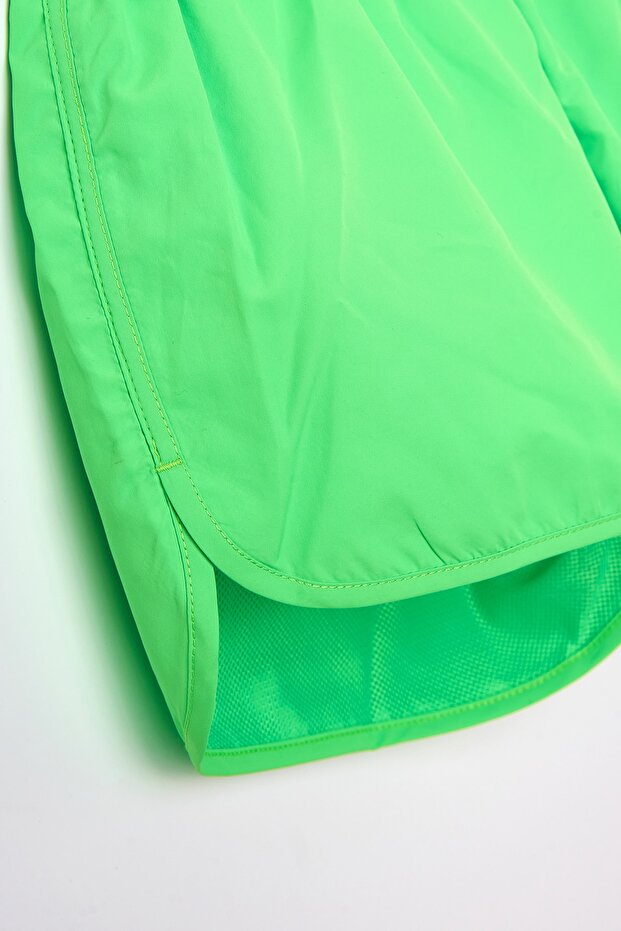 Yeşil Bağlı Kadın Deniz Şortu - 4