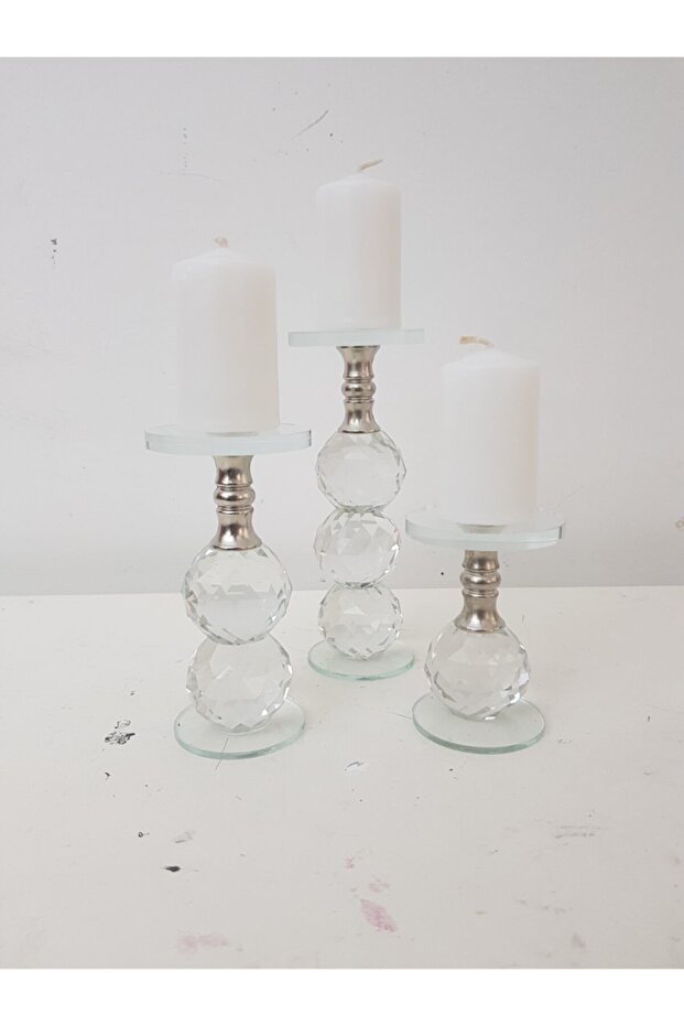 Kristal Mumluk 3lü - 2