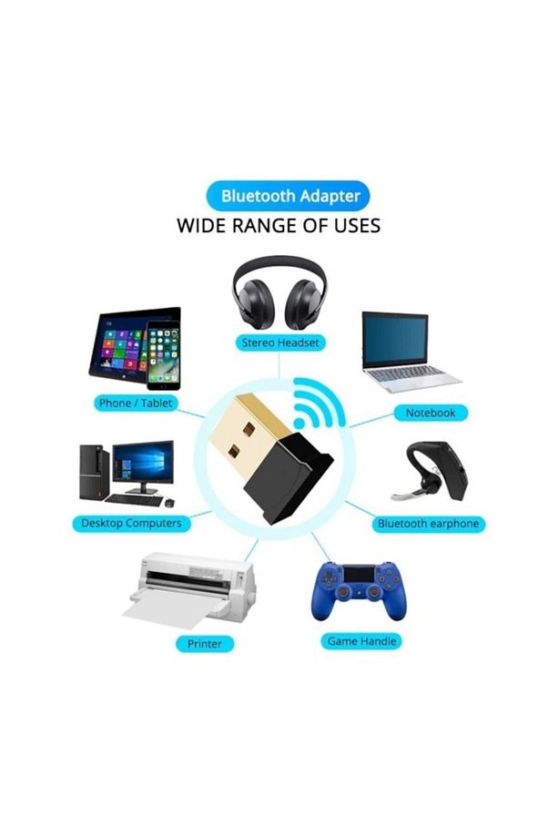 Mini V5.0 Usb Bluetooth Dongle Micro Adaptör Kapsama 20m - 3