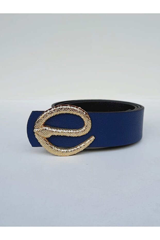 Snake Buckle Women's Belt Gold Buckle Jean Belt, Jacket Belt, Trouser Belt