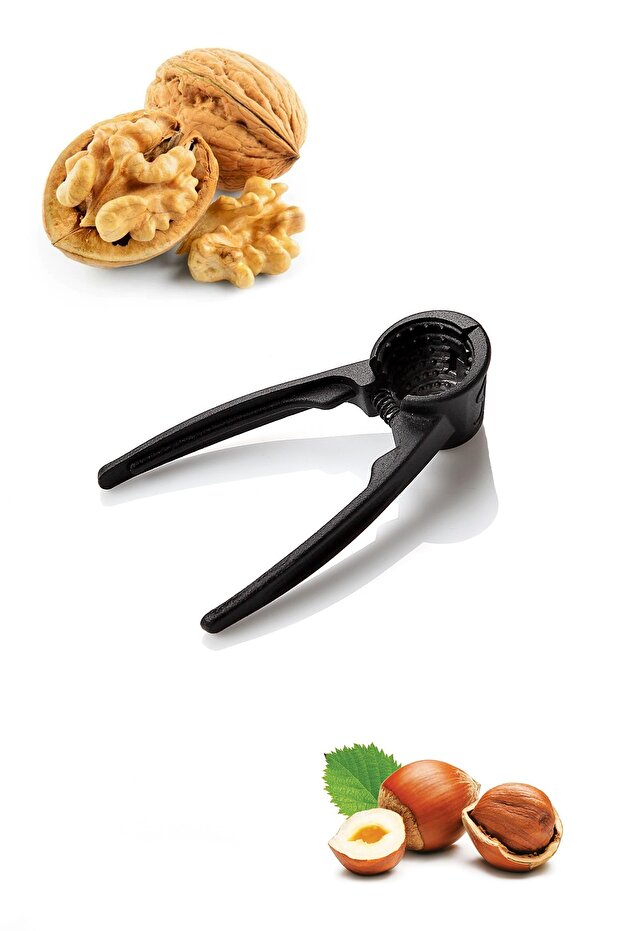 كسارة البندق المعدنية المطلية باللون الأسود - 1