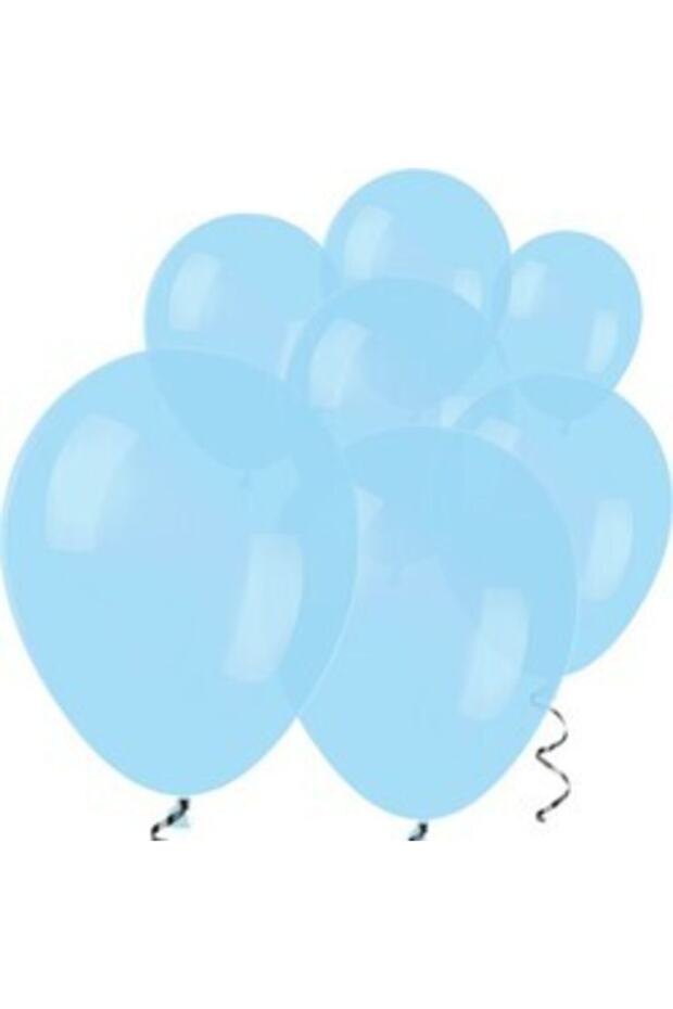 Macaron Baby Blue Small Size 10 Piece Latex Balloon