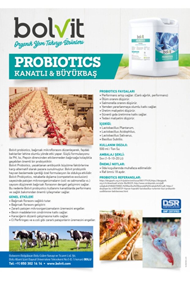 Probiyotik 1 Litre - Kanatlı & Büyükbaş - 2