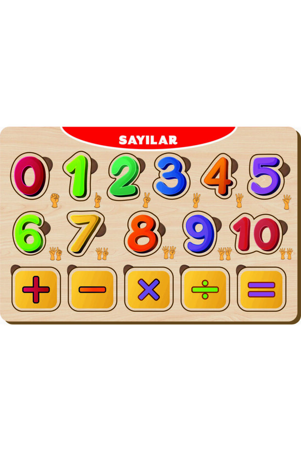 Ahşap Bul Tak Eğitici 2 Adet Yapboz Puzzle Seti - 2