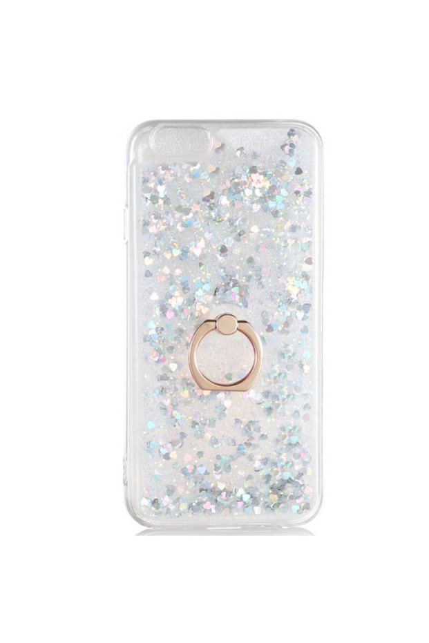 Apple iPhone 6 - Case with Stand and Ring Liquid Sequin Flowing Liquid Milce Case