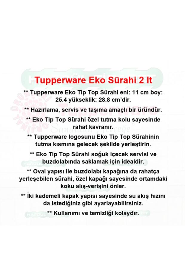 Mor Eko Tip Top Sürahi 2 Litre Hsgl - 5