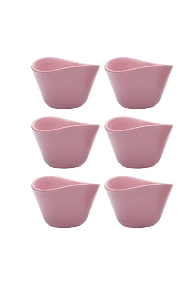 6-Piece Snack Bowl 6 Pieces Sauce Bowl Breakfast Ice Cream Bowl Light Pink