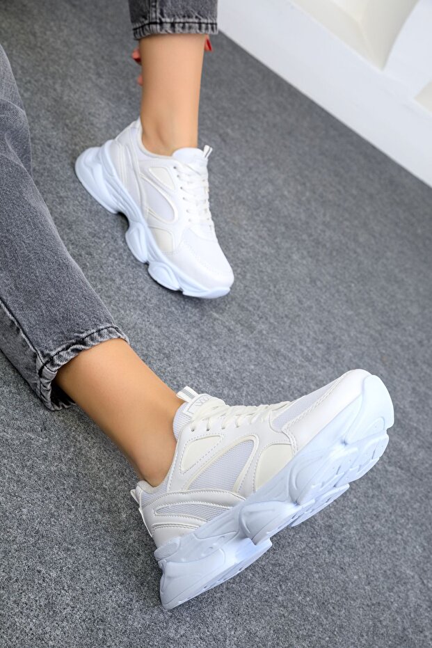 Női fehér tornacipő 17226 - 4