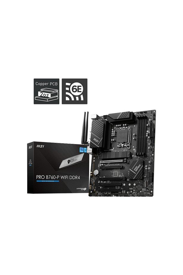Pro B760-P Wifi Ddr4 İntel B760 Soket 1700 Ddr4 5333(Oc)Mhz Atx Gaming Oyuncu Anakart - 1
