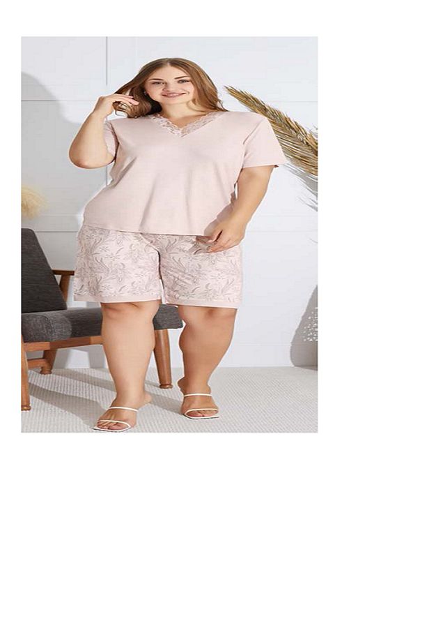 Battal Şort  Pijama Takım  15580 - 2