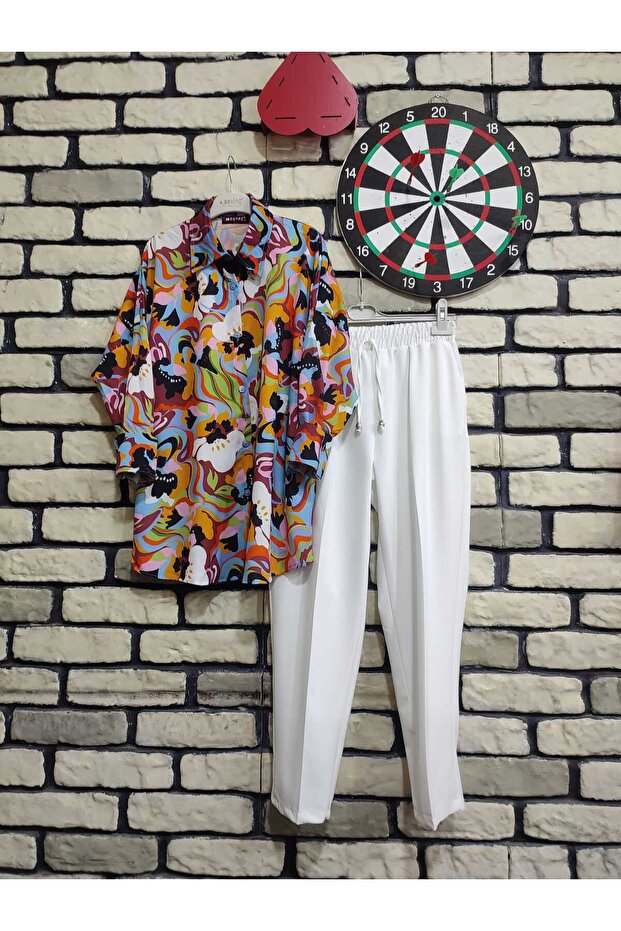 dijital baskılı gömlek - 1