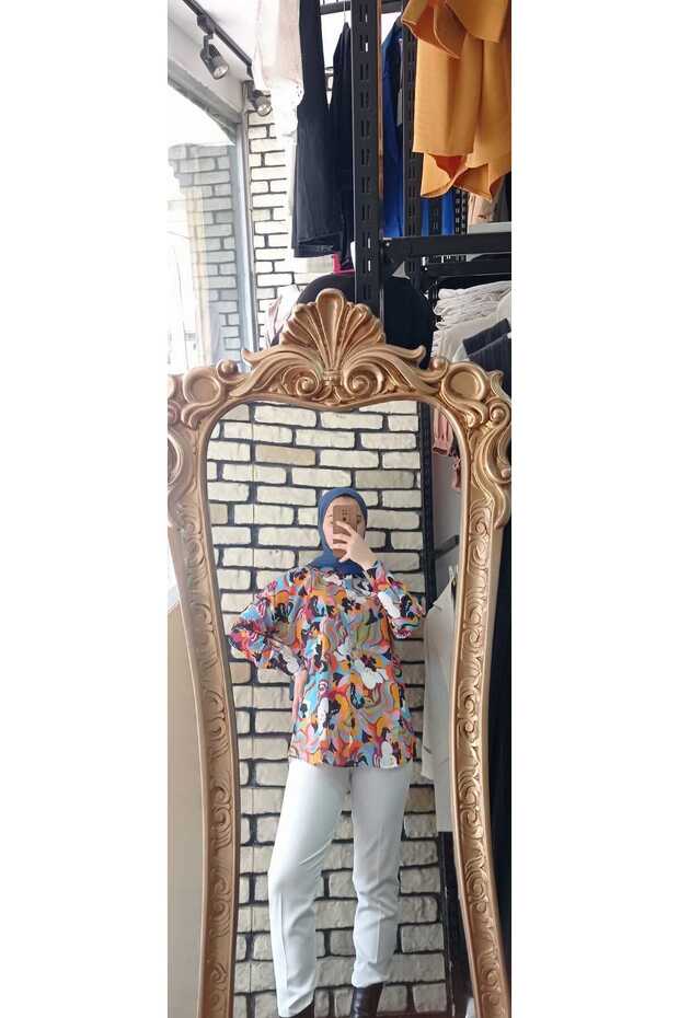 dijital baskılı gömlek - 5