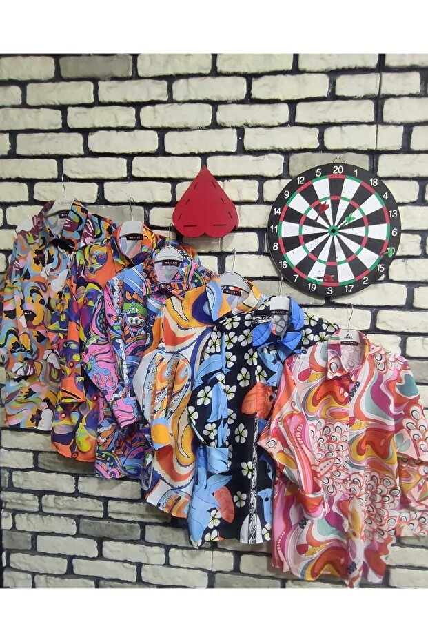 dijital baskılı gömlek - 4