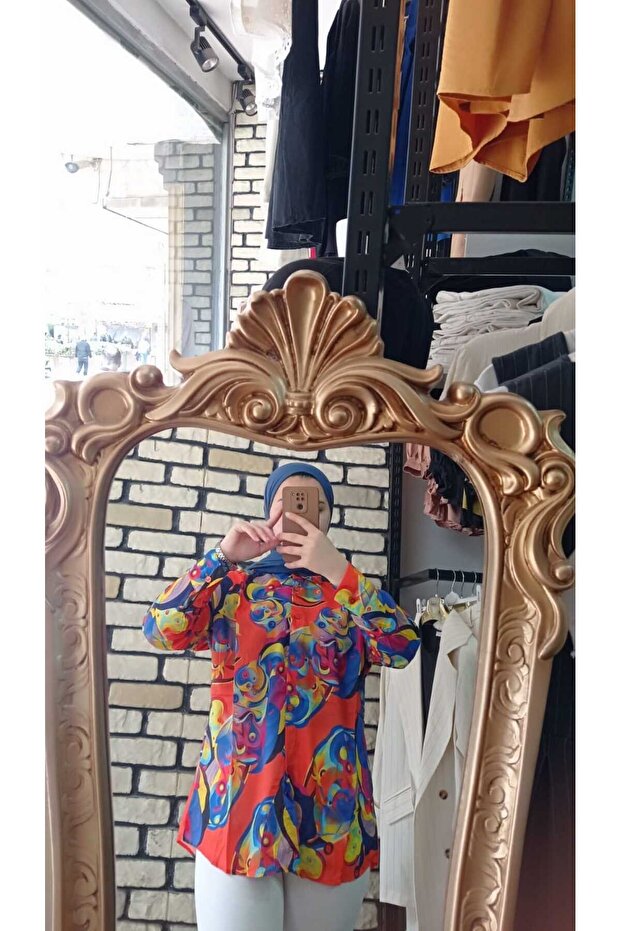 dijital baskılı gömlek - 2